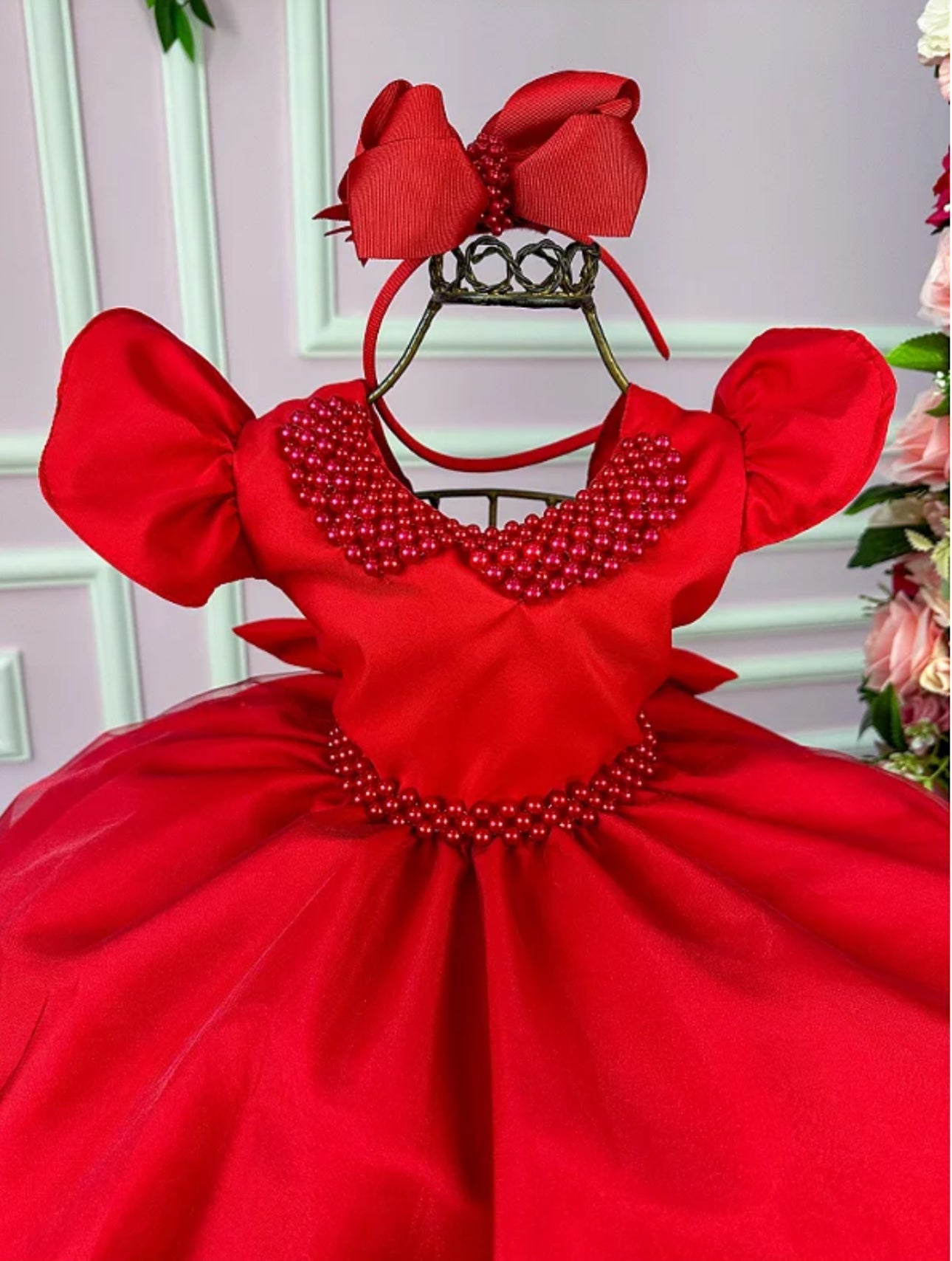 Vestido Luxo Pérolas - DAMINHA