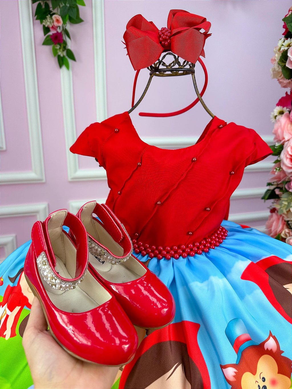 Vestido Infantil Temáticos da Gigi Chapeuzinho Vermelho - Glamim
