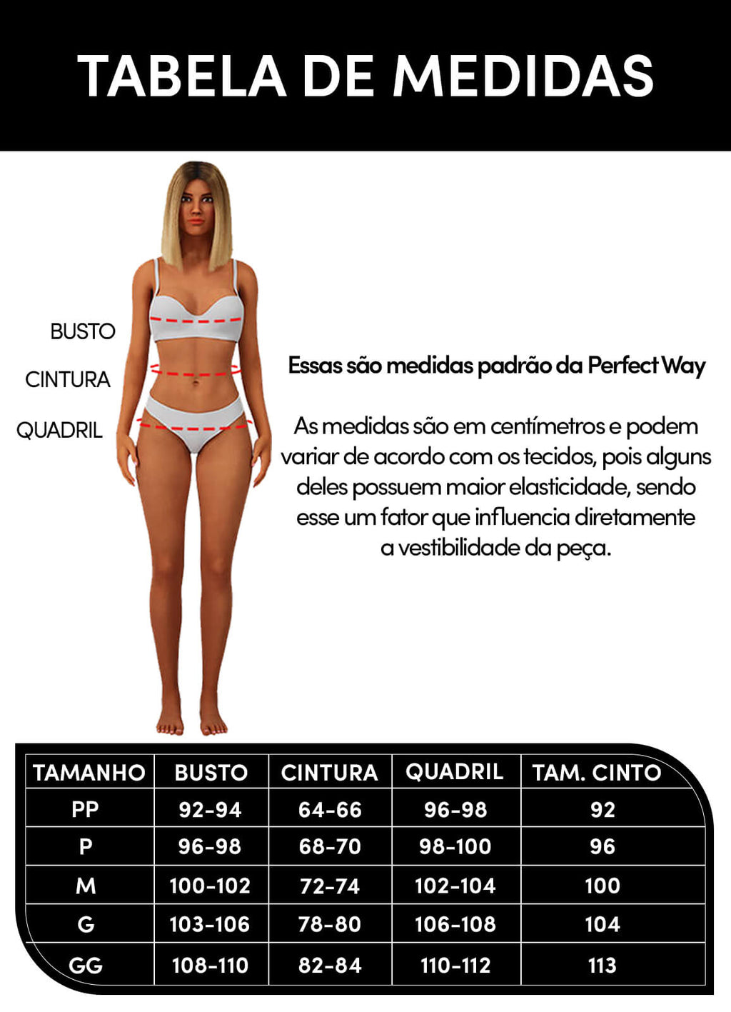 BLUSA FEMININA GOLA ALTA PERFECT WAY
