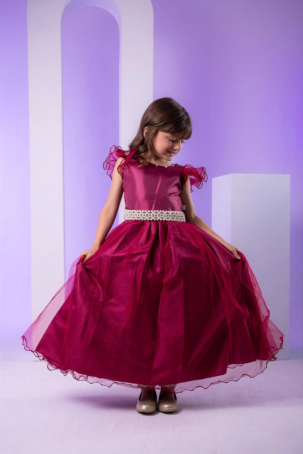 Vestido Marie Longo Marina Marsala DAMINHA