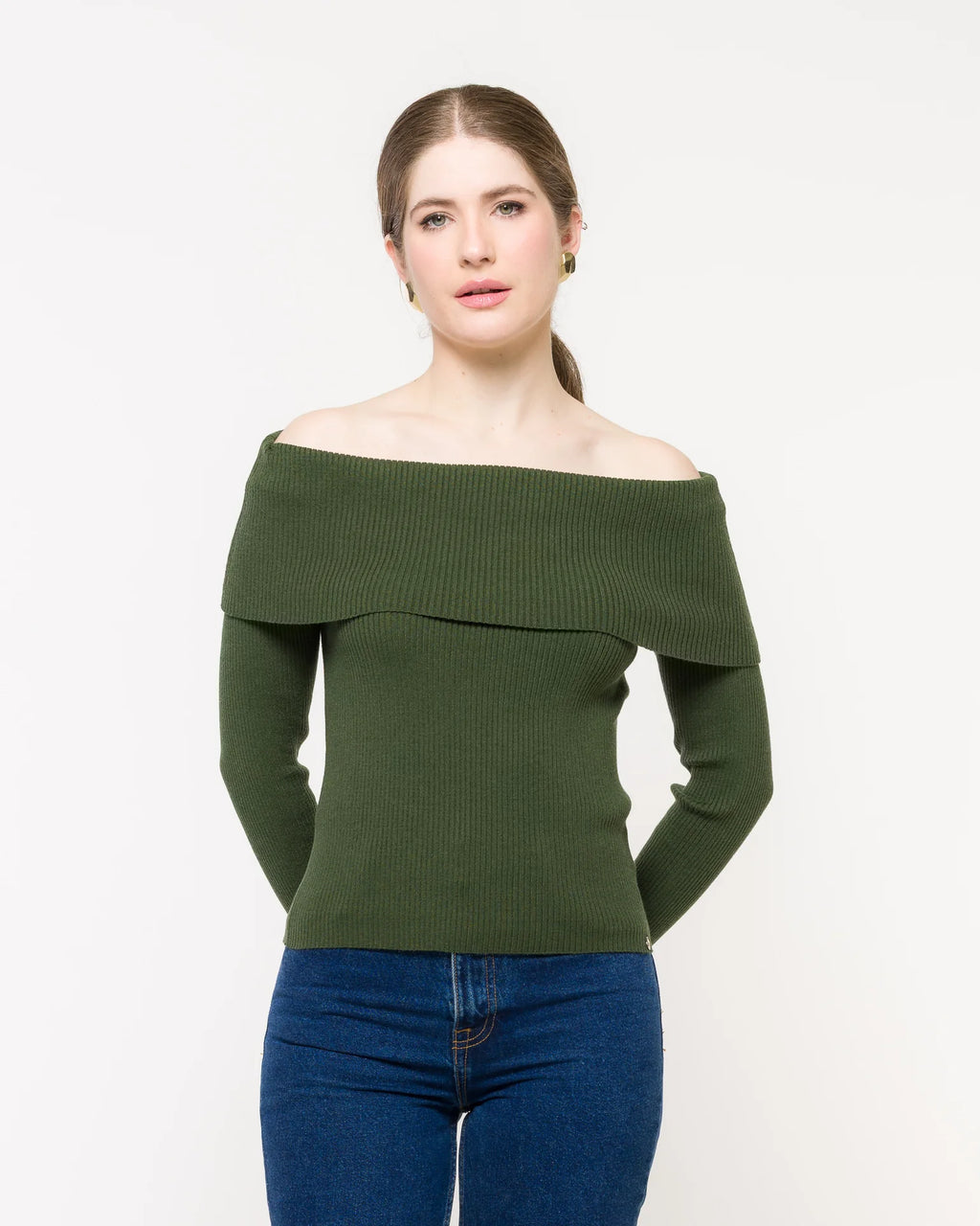 Blusa em Tricot Ombro a Ombro - Samantha