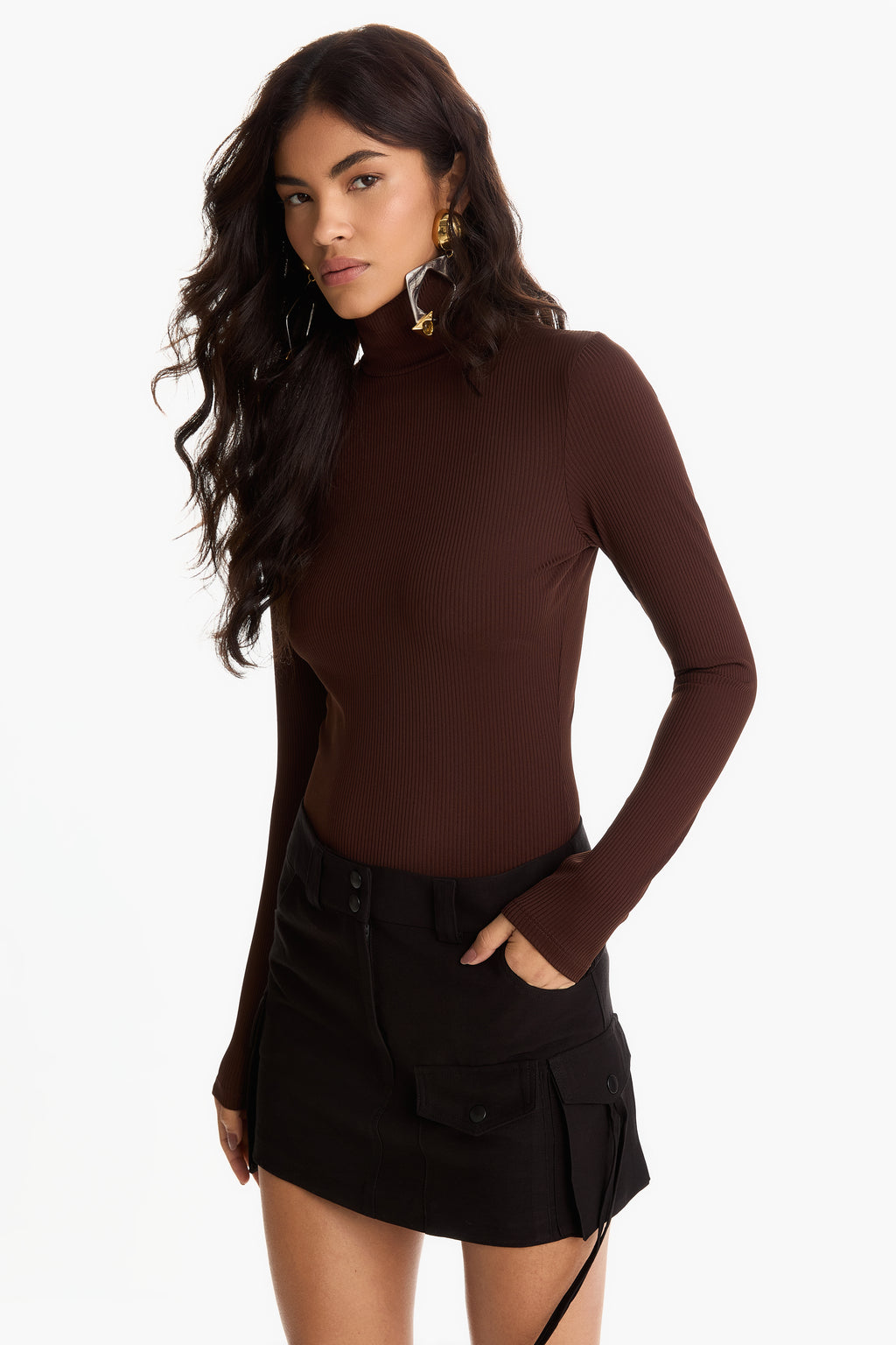 Blusa em gola alta  Carlota Costa