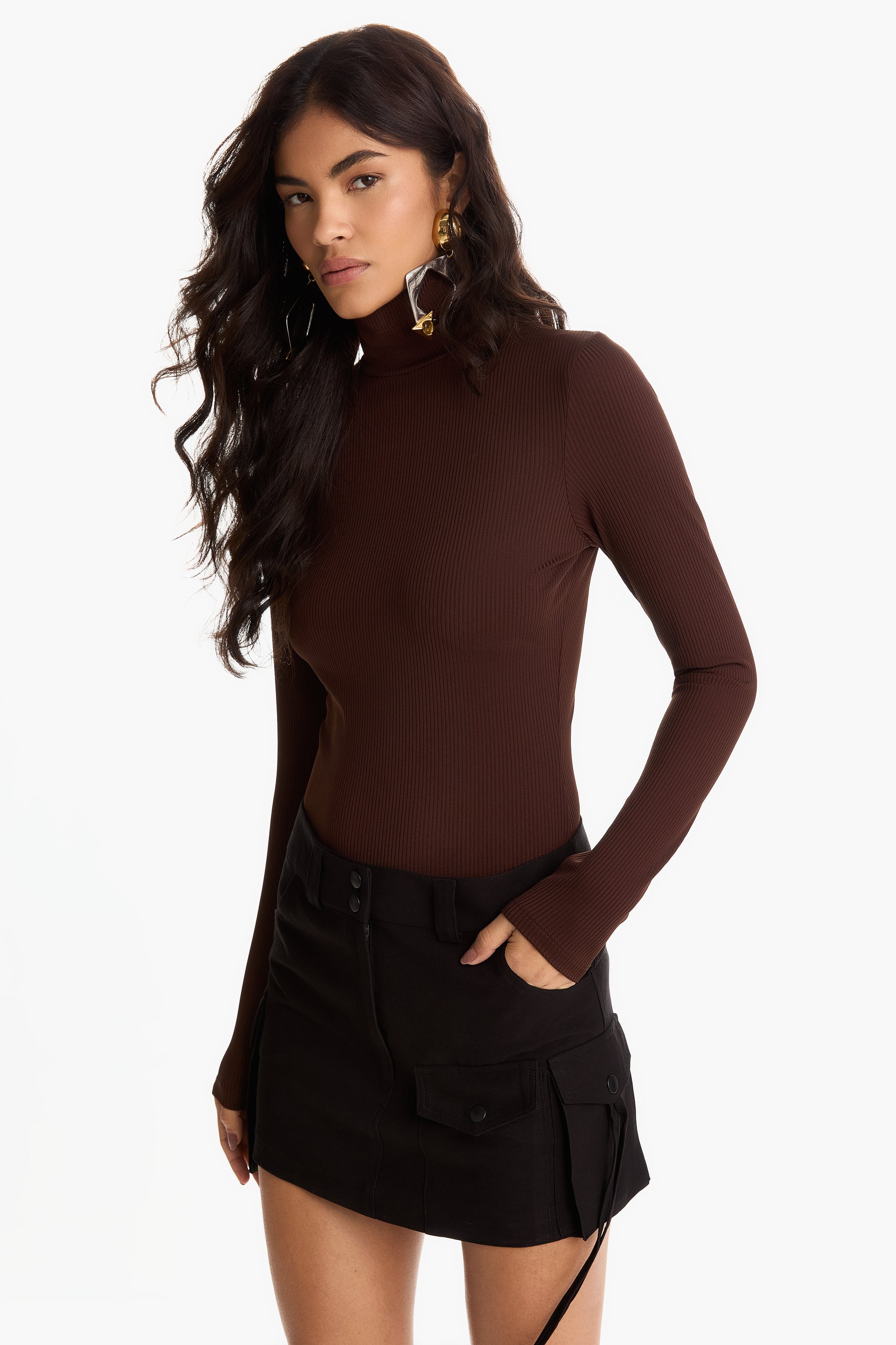 Blusa em gola alta  Carlota Costa