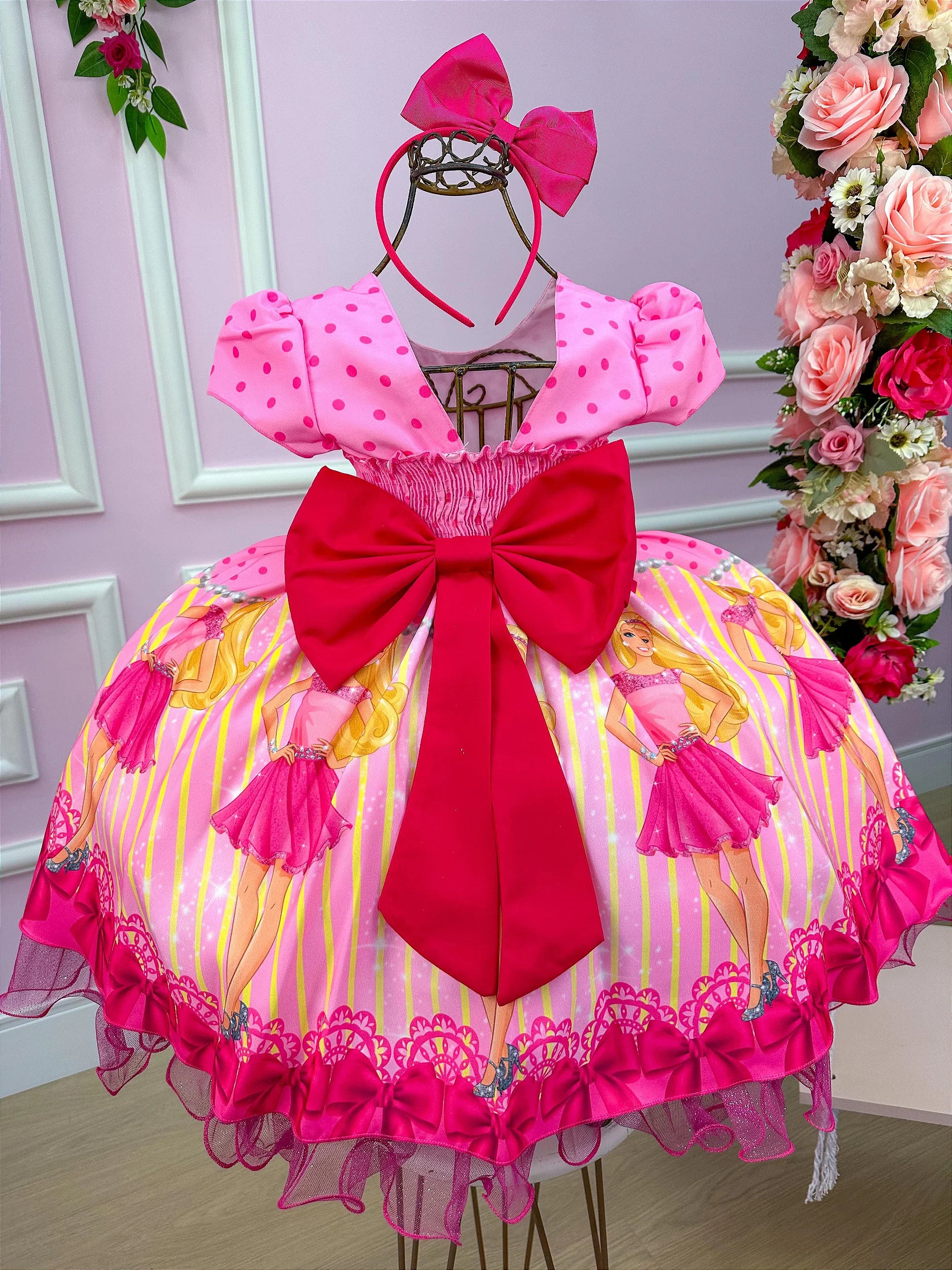Vestido Tematicos da Gigi Barbie - Glamim
