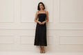 Vestido Super Midi Liso Com Lapela Charry