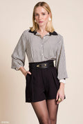 Camisa Tradicional Estampada Com Mangas Longas - Charry