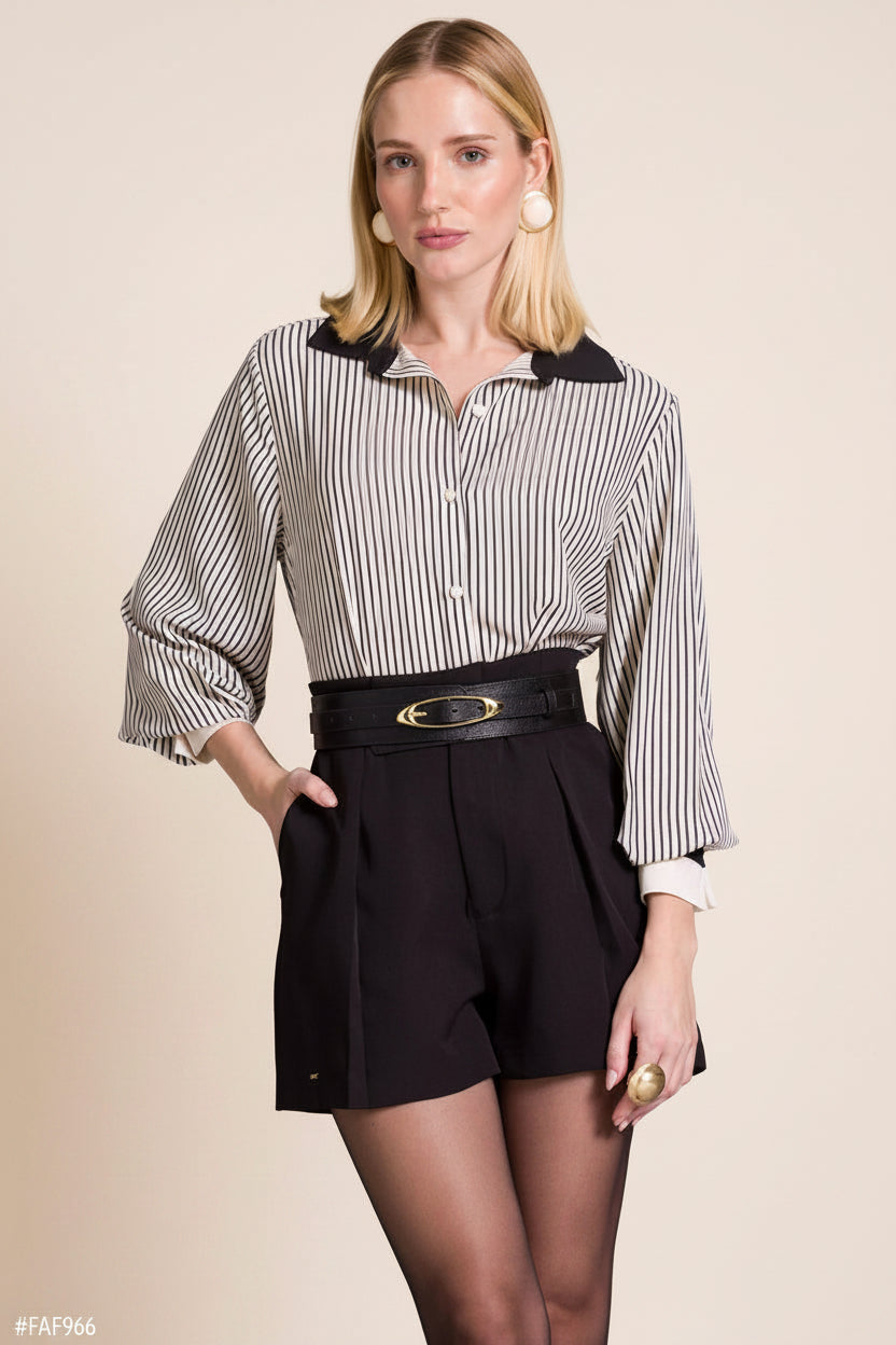 Camisa Tradicional Estampada Com Mangas Longas - Charry
