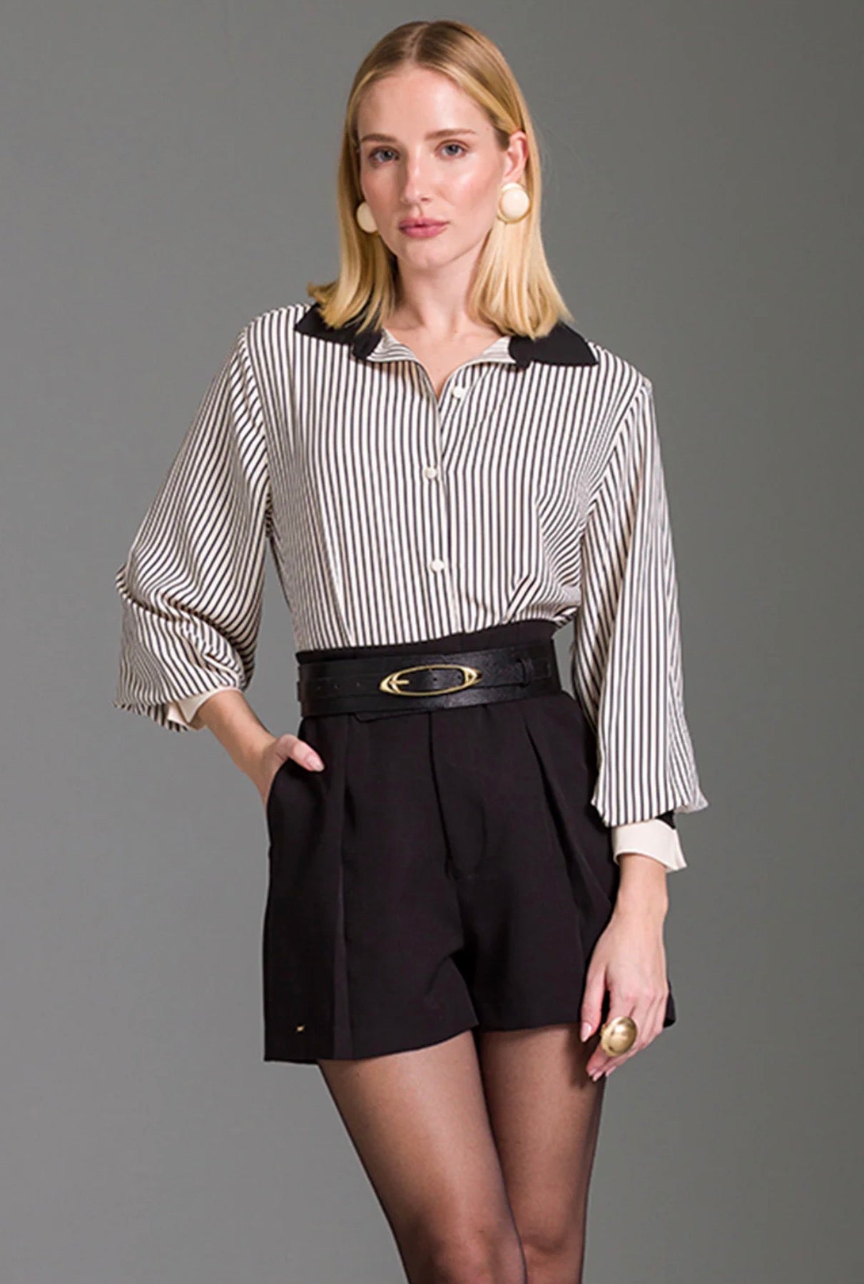Camisa Tradicional Estampada Com Mangas Longas - Charry