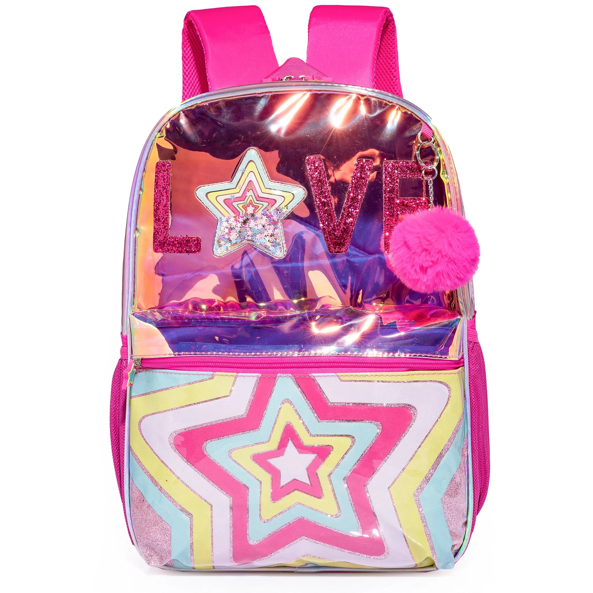 Meetbelify Mochila para Estudantes do Jardim de Infância Elementar, Meninas Limpar Bookbag, Saco De Viagem Em Tamanho Inteiro com Lancheira