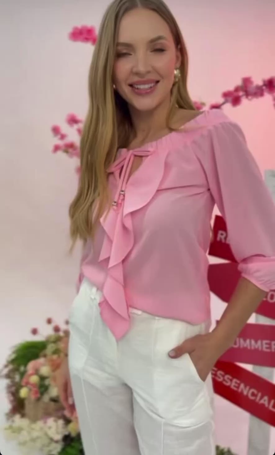 BLUSA FLORECER ROSA PÔ