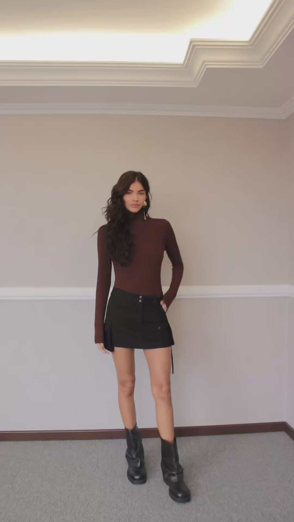 Blusa em gola alta  Carlota Costa